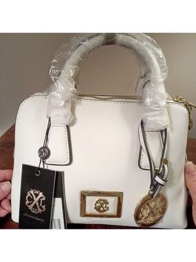 CXL Christian LaCroix Hannah Dome Mini Satchel White NWT